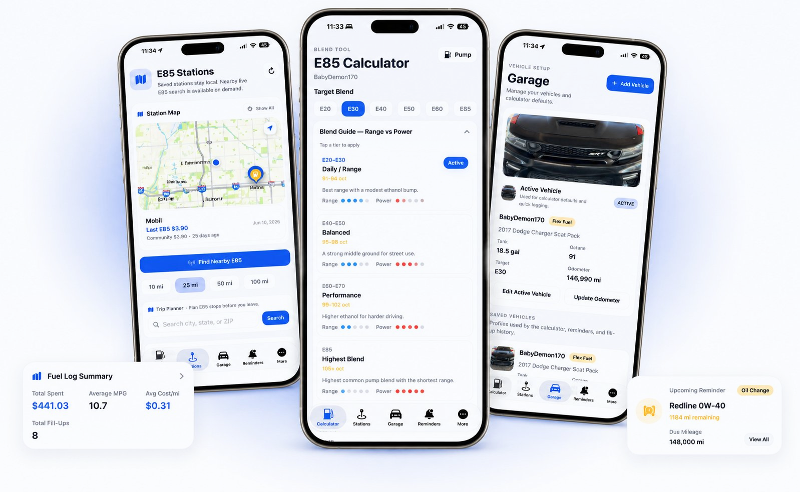 85Blends app preview